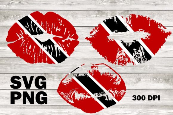 3 Trinidad and Tobago Lips Graphics and Illustrations