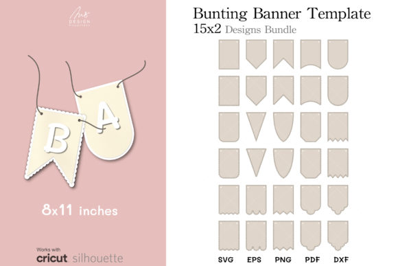 Banner Bunting Birthday Party Bundle SVG