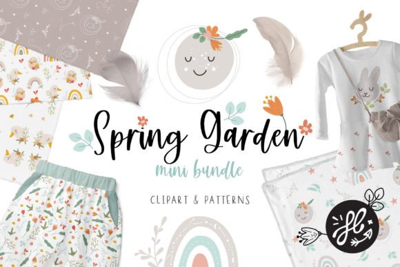 Boho Spring Garden Bundle: Graphics for Creative Branding