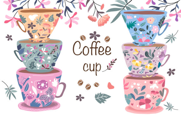 Coffee Cup SVG Clip Art for Graphics and Illustrations