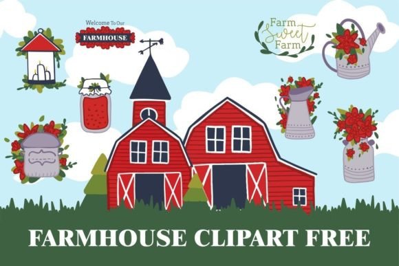 Farmhouse Clipart Free Graphics