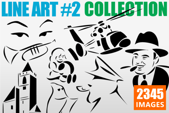 Line Art Mega Collection 2: Graphics & Illustrations for Local Business