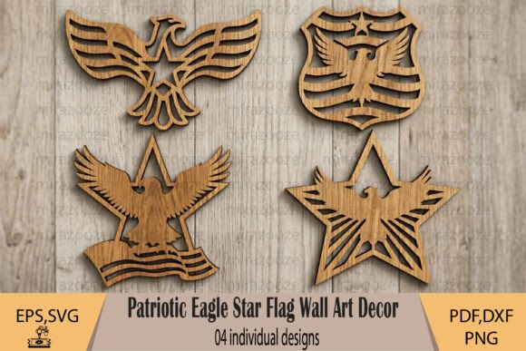 Patriotic Eagle Star Flag Wall Art Decor