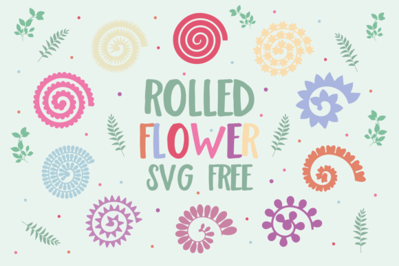 Rolled Flower SVG Free Graphics