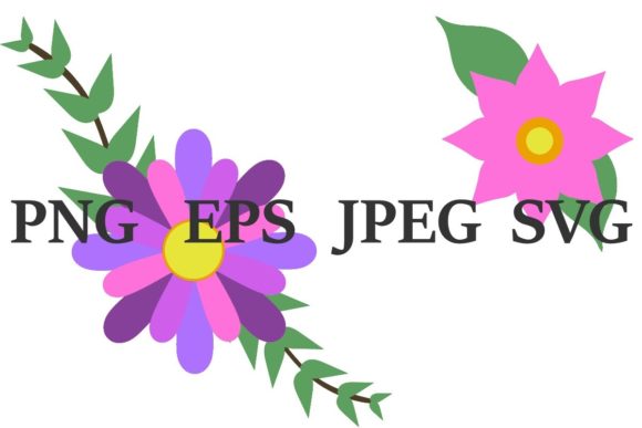 Spring Flower SVG Clip Art Set