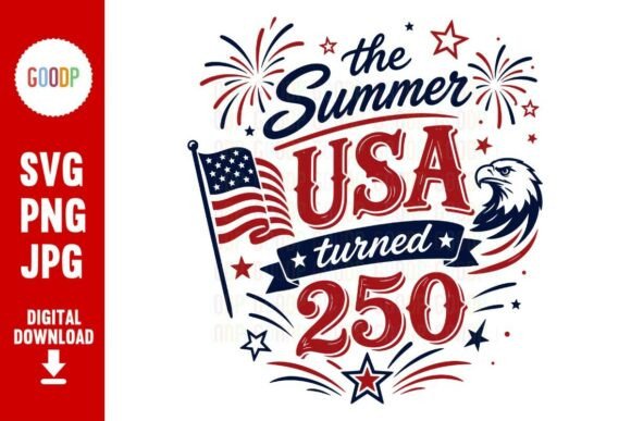The Summer USA Turned 250 SVG Graphics